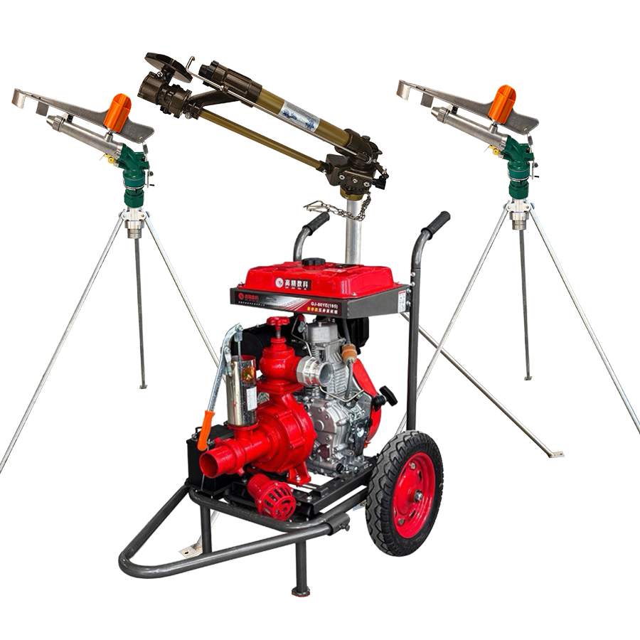 涪陵一体式灌溉机组 全套喷枪水带配齐 抗旱浇地神器